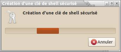 Création de Clé du shell sécurisé